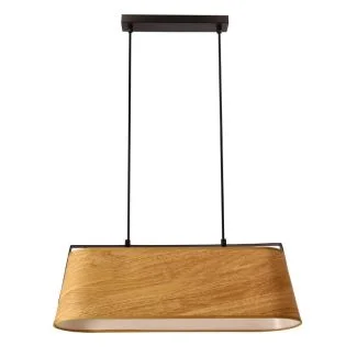 CANDELLUX 32-38289 Milbury lampa sufitowa czarny 2x40W E27 abażur żółty