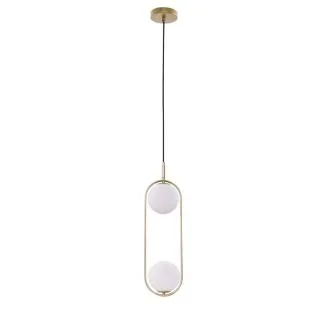 CANDELLUX 32-73464 CORDEL LAMPA WISZĄCA 2X28W G9 MOSIĄDZ