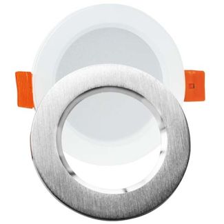 POLUX 321183 Oprawa podtynkowa LED ZOE SREBRNA 4000K