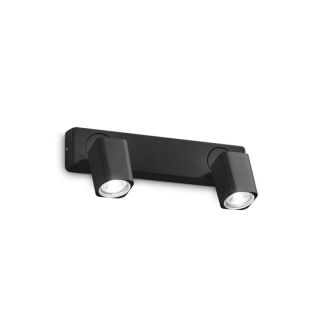 IDEAL LUX 321509 RUDY AP2 SQUARE NERO KINKIET czarny