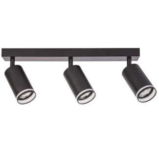 POLUX 322340 Lampa ścienno-sufitowa PARIS 3 GU10 Czarna