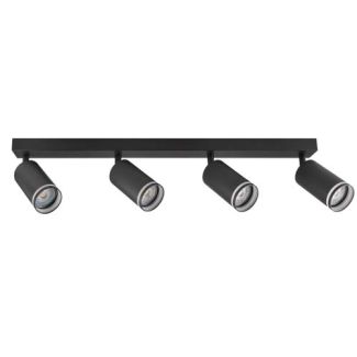 POLUX 322357 Lampa ścienno-sufitowa PARIS 4 GU10 Czarna