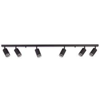 POLUX 322364 Lampa ścienno-sufitowa PARIS 6 GU10 Czarna