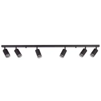 POLUX 322364 Lampa ścienno-sufitowa PARIS 6 GU10 Czarna