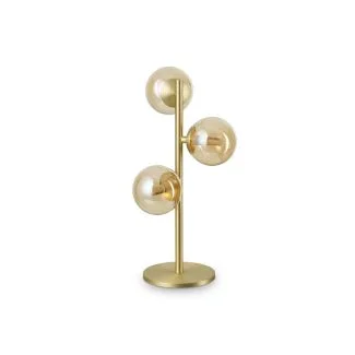 IDEAL LUX 322759 PERLAGE TL3 AMBRA LAMPA STOŁOWA bursztynowy