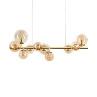 IDEAL LUX 322766 PERLAGE SP10 AMBRA LAMPA WISZĄCA bursztynowy