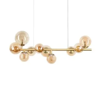 IDEAL LUX 322766 PERLAGE SP10 AMBRA LAMPA WISZĄCA bursztynowy