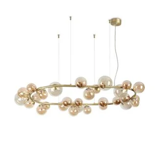 IDEAL LUX 322780 PERLAGE SP30 AMBRA LAMPA WISZĄCA bursztynowy