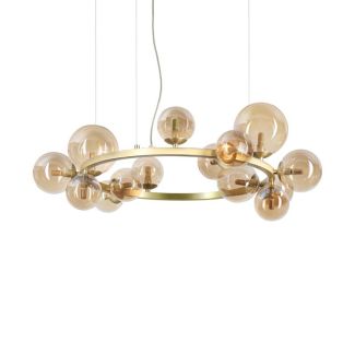 IDEAL LUX 322797 PERLAGE SP14 AMBRA LAMPA WISZĄCA bursztynowy