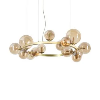 IDEAL LUX 322797 PERLAGE SP14 AMBRA LAMPA WISZĄCA bursztynowy