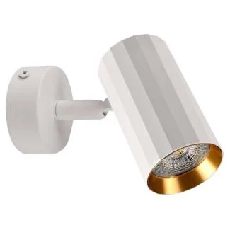 POLUX 323477 Lampa ścienno-sufitowa NICEA 1 biało-złota GU10