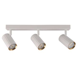 POLUX 323491 Lampa ścienno-sufitowa NICEA 3 biało-złota GU10