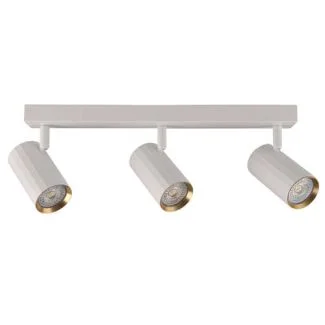 POLUX 323491 Lampa ścienno-sufitowa NICEA 3 biało-złota GU10
