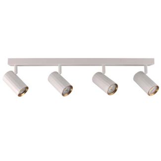 POLUX 323507 Lampa ścienno-sufitowa NICEA 4 biało-złota GU10