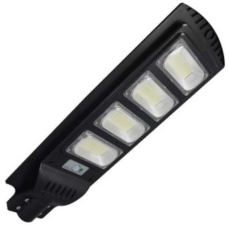 POLUX 324085 Naświetlacz Solarny LED STREET-12 z czujnikiem PIR, czarny + pilot