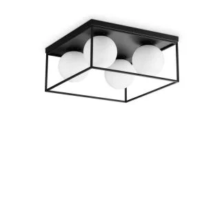 IDEAL LUX 327860 LINGOTTO PL4 NERO LAMPA SUFITOWA czarny