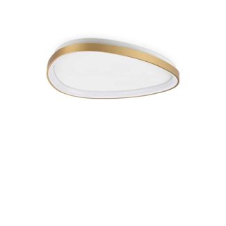 IDEAL LUX 328065 GEMINI PL D061 ON-OFF OTTONE  LAMPA SUFITOWA mosiądz