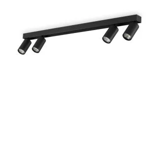 IDEAL LUX 328195 PROFILO PL4 NERO LAMPA SUFITOWA czarny