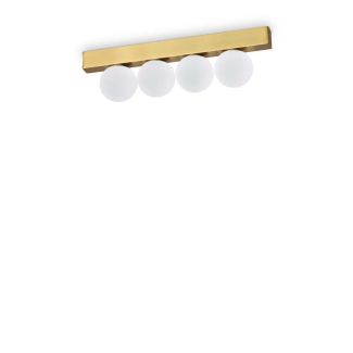 IDEAL LUX 328249 PING PONG PL4 OTTONE LAMPA SUFITOWA mosiądz