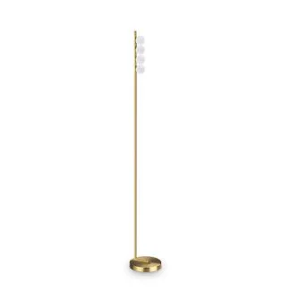 IDEAL LUX 328324 PING PONG PT4 OTTONE LAMPA PODŁOGOWA mosiądz