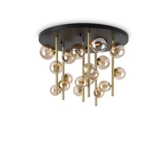 IDEAL LUX 328379 PERLAGE PL18 AMBRA LAMPA SUFITOWA bursztynowy