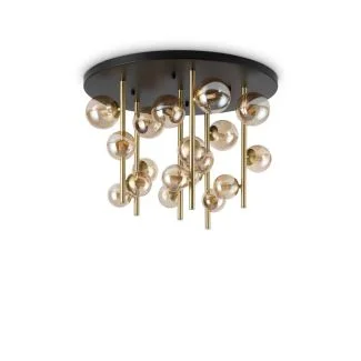 IDEAL LUX 328379 PERLAGE PL18 AMBRA LAMPA SUFITOWA bursztynowy