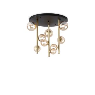 IDEAL LUX 328409 PERLAGE PL9 AMBRA LAMPA SUFITOWA bursztynowy