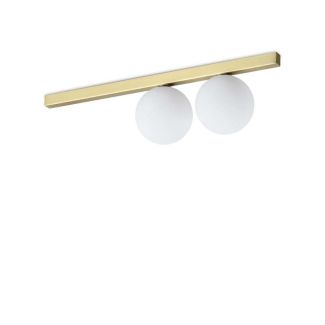 IDEAL LUX 328447 BINOMIO PL2 OTTONE LAMPA SUFITOWA mosiądz
