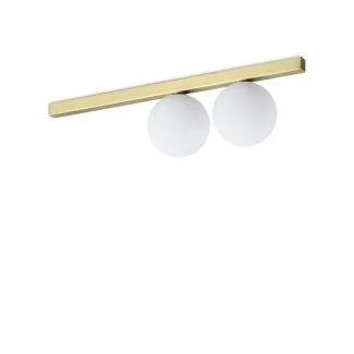 IDEAL LUX 328447 BINOMIO PL2 OTTONE LAMPA SUFITOWA mosiądz