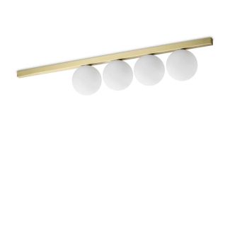 IDEAL LUX 328461 BINOMIO PL4 OTTONE LAMPA SUFITOWA mosiądz