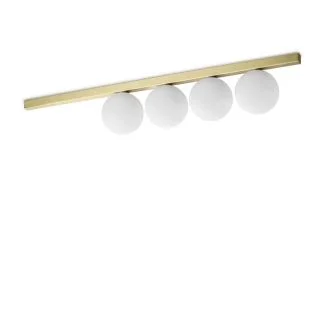 IDEAL LUX 328461 BINOMIO PL4 OTTONE LAMPA SUFITOWA mosiądz