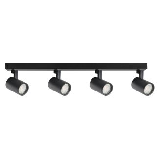 POLUX 328717 Lampa ścienno-sufitowa LYNX 4xGU10 czarna ruchoma