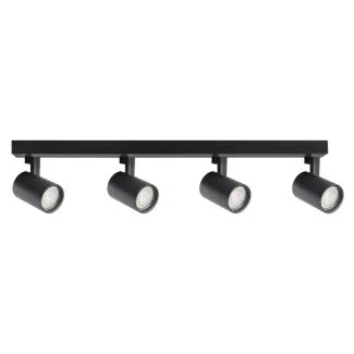 POLUX 328717 Lampa ścienno-sufitowa LYNX 4xGU10 czarna ruchoma