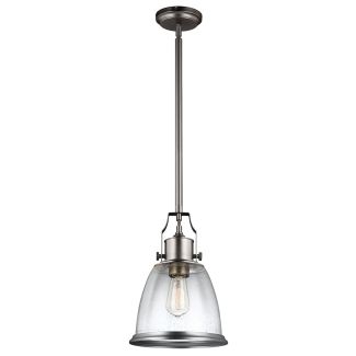 ELSTEAD Hobson FE-HOBSON-P-M-SN 1 Light Medium Pendant Satin Nickel