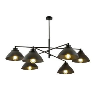 EMIBIG 1211/6 LAMPA SUFITOWA MAVERICK 6 BLACK