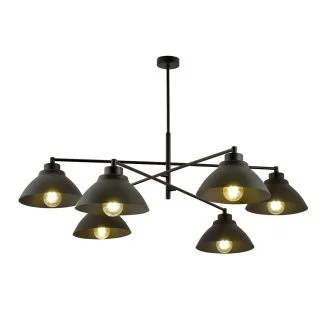 EMIBIG 1211/6 LAMPA SUFITOWA MAVERICK 6 BLACK