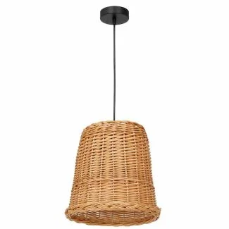 MILAGRO MLP7990 LAMPA WISZĄCA VIMINI NATURAL WOOD 1XE27