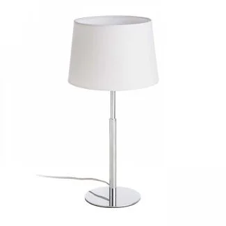 RENDL R11986 BROADWAY stołowa biała chrom 230V E27 42W