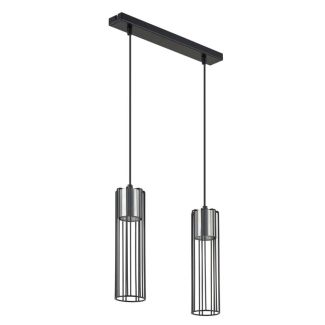 SIGMA 33451 FOBIA 2 lampa wisząca prosty czarny/srebrny
