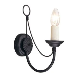 ELSTEAD CARISBROOKE CB1 BLACK 1Lt Wall Light