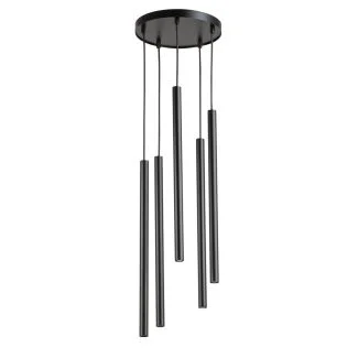 SIGMA 33625 Sopel 5 koło lampa wisząca czarny