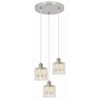 REALITY 338803-06 Elmo lampa wisząca 3 płomienna chrom