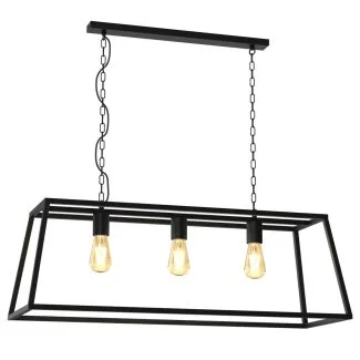 LUMINEX 6518 oprawa sufitowa Frame żyrandol czarny