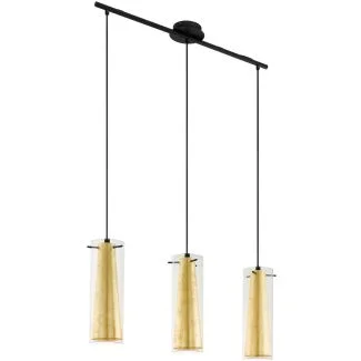 EGLO 97652 HL/3 E27 SW/KLAR-GOLD PINTO GOLD