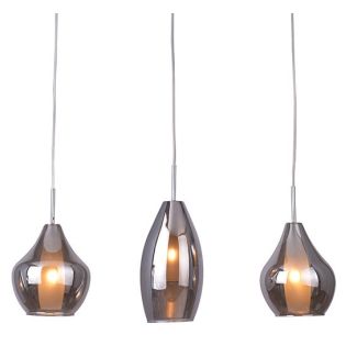 AZZARDO 2285-3P-CH / AZ2149 Amber milano 3 (chrome) Lampa wisząca