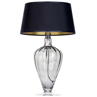 4 CONCEPTS BRISTOL TRANSPARENT BLACK L046311514 lampa stołowa z abażurem