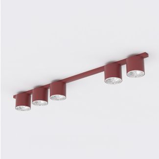 EMIBIG 1697/5 NANO 5 BURGUNDY Lampa sufitowa