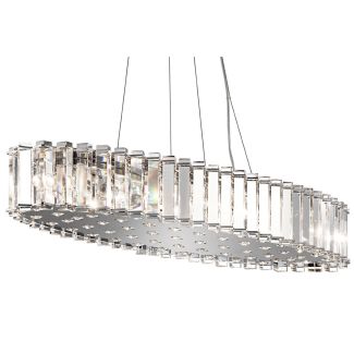 ELSTEAD Crystal Skye KL-CRYSTAL-SKYE-I-L 12 Light Island Pendant