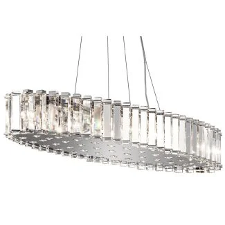 ELSTEAD Crystal Skye KL-CRYSTAL-SKYE-I-L 12 Light Island Pendant
