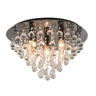 WYPRZEDAŻ REALITY 627705-29 London crystal plafon 5 płomienny czarny